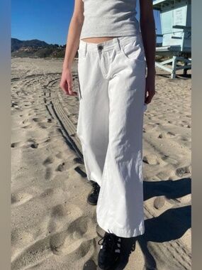 NWOT Brandy/John Galt White Cargo Painter Pants